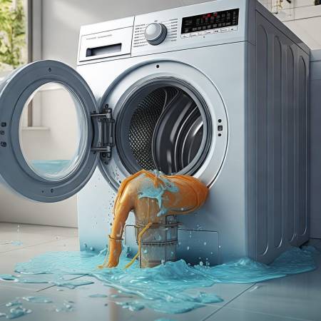 洗衣机排水泵故障,水位上升报警