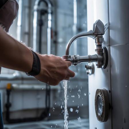 检查热水器进水阀