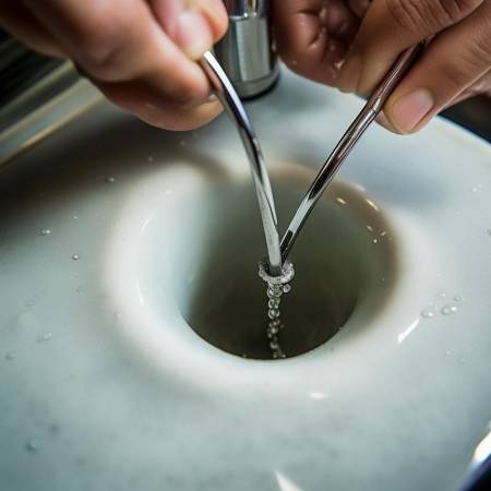 水垢堵塞放气孔,细铁丝清理