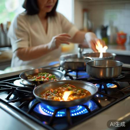 调整灶位，火力均匀，烹饪更精湛