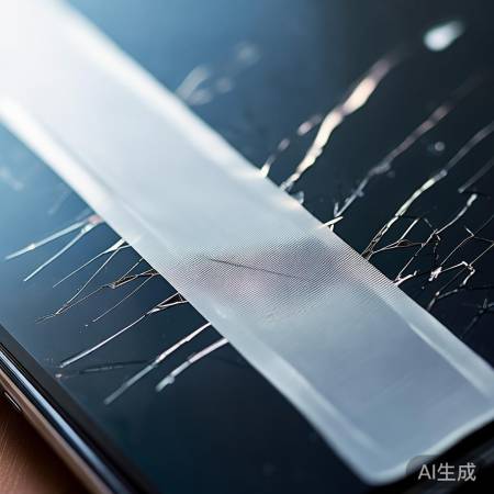 “透明胶带修补裂缝”