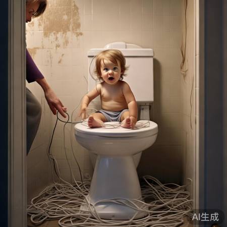 宝贝误扯电源线,急中生智解难题