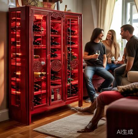 哈士奇红酒柜,惬意品酒时光