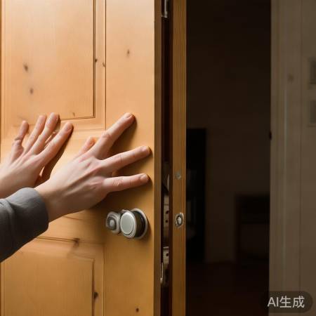 手动轻轻晃动门开
