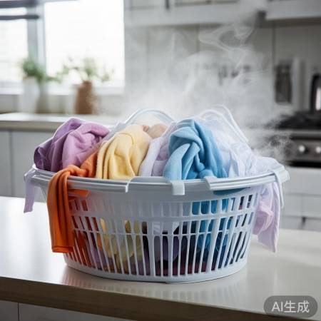 “洗衣后速取衣物”