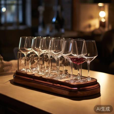 酒杯架:可调灯光,增品酒乐趣