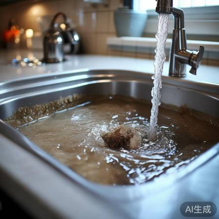 管道堵塞,热水不热