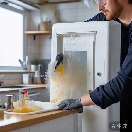 每月清洗热水器除垢