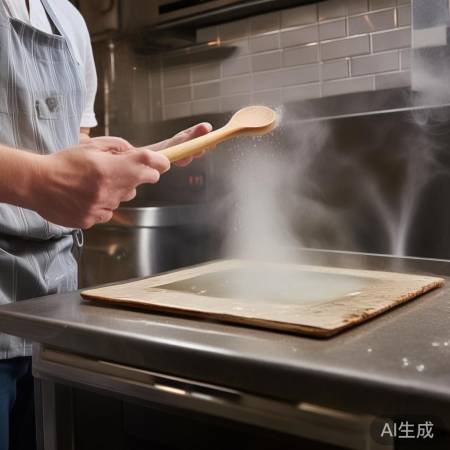 油烟机门关不住,热水泡门板恢复