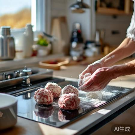 轻松烤肉丸,周末享美味