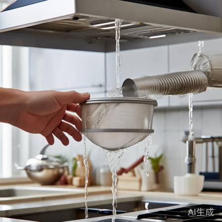 “拆卸油烟机,泡油污除净”