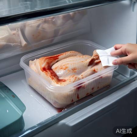 冷藏鸡肉2-3天,擦干血水防菌