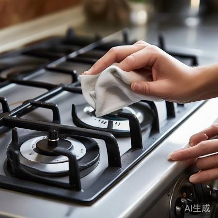 清洁探头,轻柔擦拭