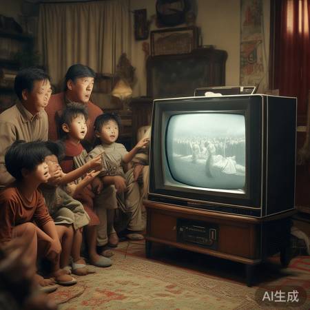 儿时黑白电视温暖时光