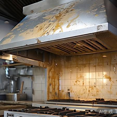 油烟机内部易积油污,需定期清理