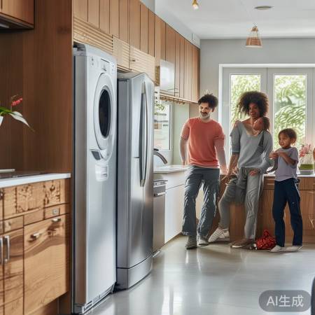家居新潮流,餐厅冰箱洗衣机