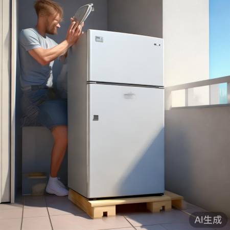 阳台冰箱稳放法