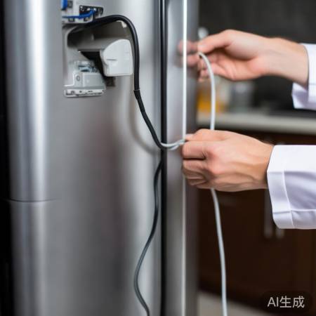 “检查冰箱电源线是否完好”