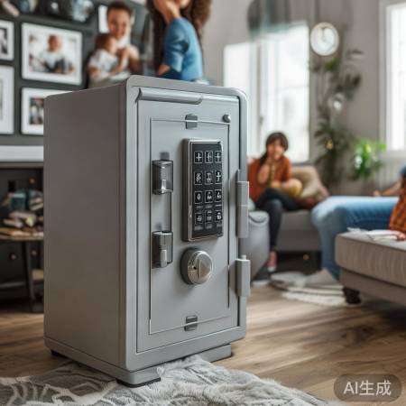 安全存钱入保险柜