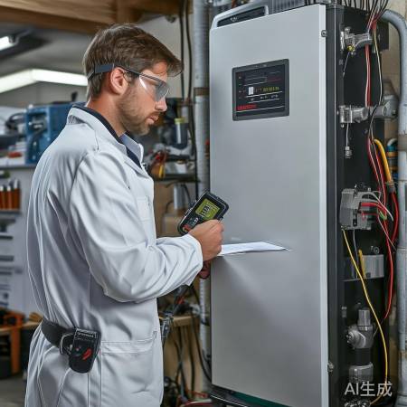 维修壁挂炉,先断电查电池点火阀