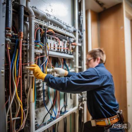 “小心走线,远离意外”