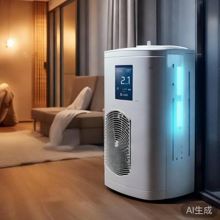 热泵能效比超20,制热节能。