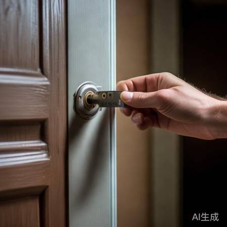 钥匙丢失，先试撬门，再找专业开