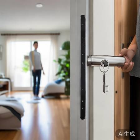 指纹锁好,但勿忘钥匙