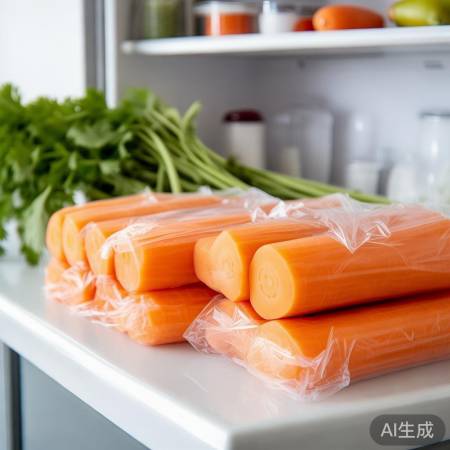 保鲜膜包胡萝卜,冰箱保鲜一周