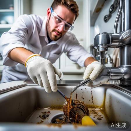 清理排水口，杂质勿忘拧紧阀