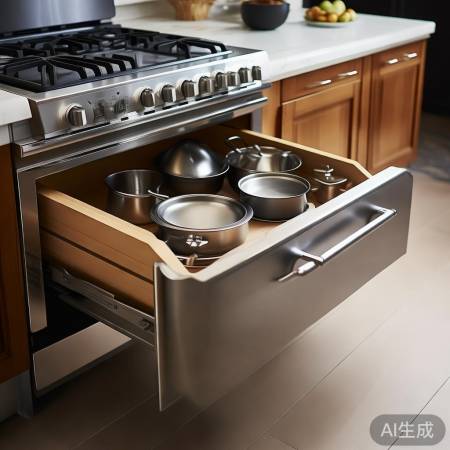 集成灶抽屉收纳小锅