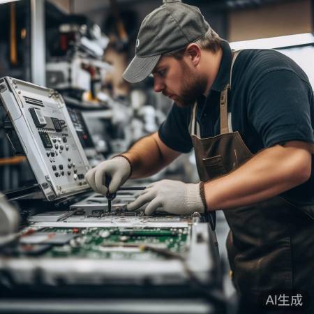 安装新面板，均匀拧螺丝