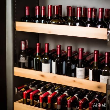 酒柜隔板巧调整，红酒年份分层放