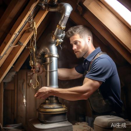 烟管安装：固定牢，密封好