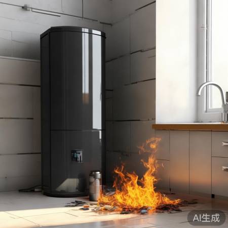 热水器勿放易燃物