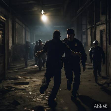 警察蹲点抓嫌疑人