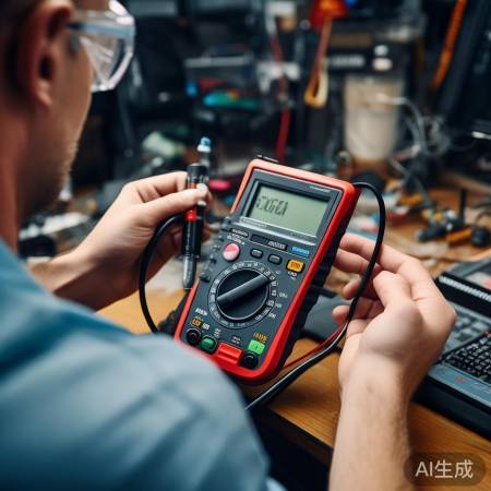 “万用表测电容正负极”