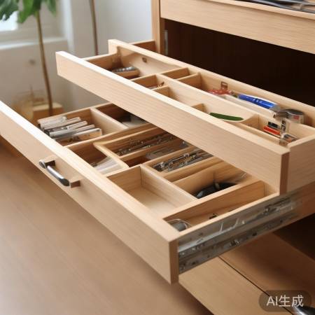 抽屉设计巧，防滑多层储物
