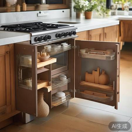 厨房柜子设计，舒适自然选款