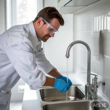 安装冷水阀,检查水流是否顺畅