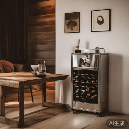 简约现代+金属红酒柜,北欧风格