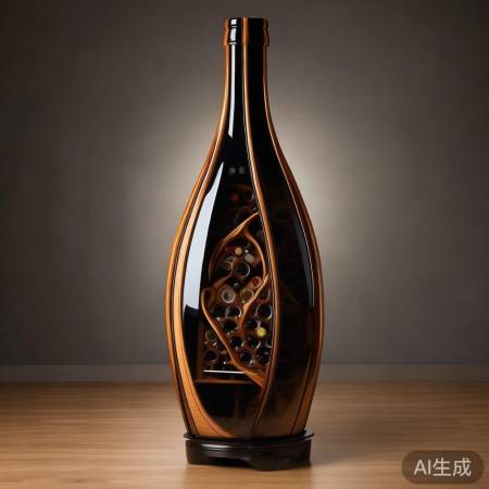 独特酒瓶形红酒柜