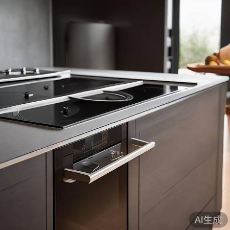 时尚不锈钢集成灶，美观实用