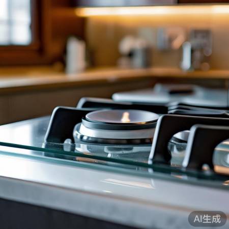 燃气灶单眼玻璃安全易清洁