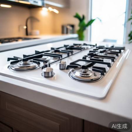 燃气灶选白色玻璃双灶