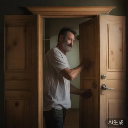 轻按门板，声音变小