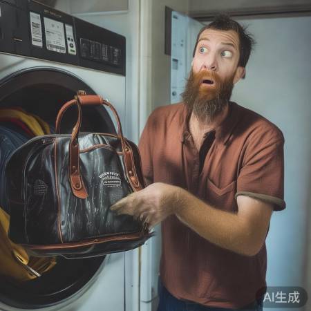 洗衣机洗包褪logo