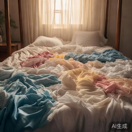 “衣物平铺晾干,防静电”