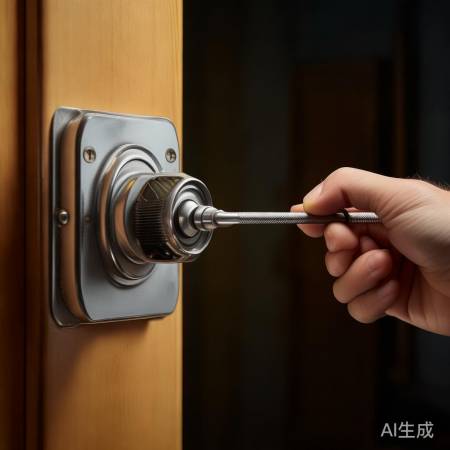 拆磁力锁螺丝小心拆