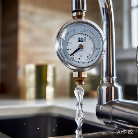 “水压表测水龙头水压”